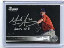 2014 BOWMAN BLACK #BB-MA MARK APPEL AUTOGRAPH ROOKIE RC #24/25, HOUSTON ASTROS