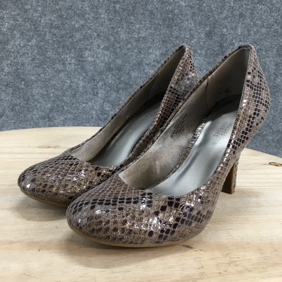 Zapatos de tacón Mootsies Tootsies para mujer 8 M ideal-3 estampado de animales sin cordones marrón Foto 4 de 4