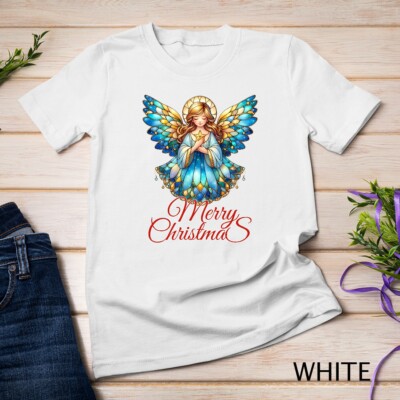 Glorious Nighttime Christmas Angel Funny Christmas Shirt Unisex T-shirt