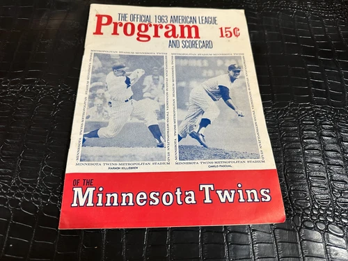 1963 Minnesota Twins Official Program And Scorecard - HAMMS - KILLEBREW