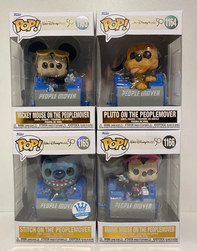 Disney On the People Mover - Funko Pop Vinyl Exclusive #1163 #1164 #1165 #1166