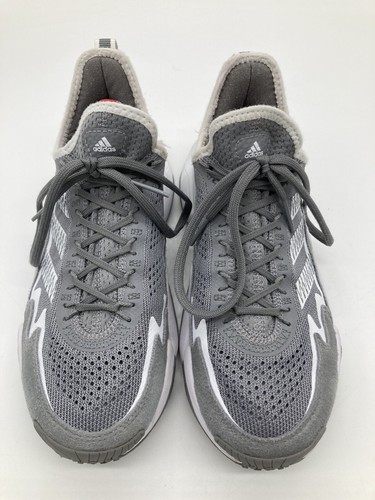 Adidas Mens SM Impact FLX GX8115 Lace Up Gray White Football Shoes Sz 9.5 - Picture 2 of 9