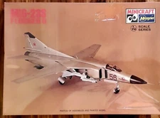 Minicraft/Hasegawa Mikoyan MIG-23S Flogger B 1/72 scale Model Kit NIPW.  NOS 