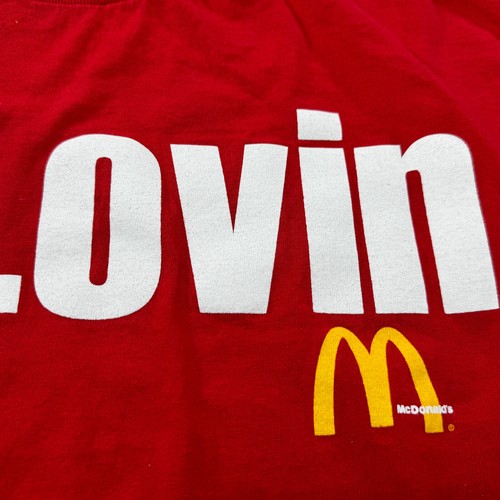 McDonald’s McLovin T-Shirt XL Red Single Sided Promo Item Discontinued OOP - Picture 10 of 22
