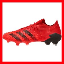 Adidas Soccer PREDATOR FREAK.1 FG Black Red Soccer Cleats FY6266 Mens Size 13