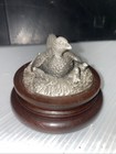 Chilmark Fine Pewter Ringneck Pheasant Hen and Chicks 1977 Signed No 1935 — photo 2