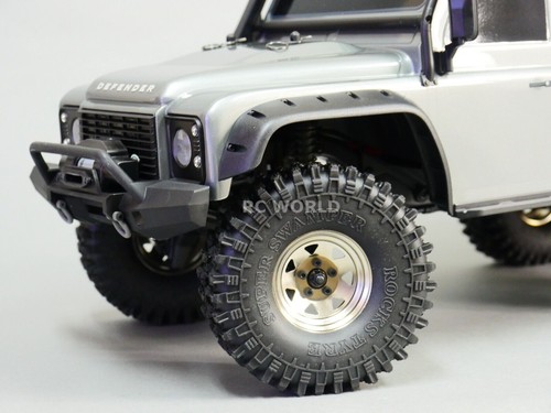 For Traxxas TRX-4 TRUCK RIMS 1.9 STEEL STAMPED Beadlock W/ 120MM Tires -SILVER- - Picture 7 of 19
