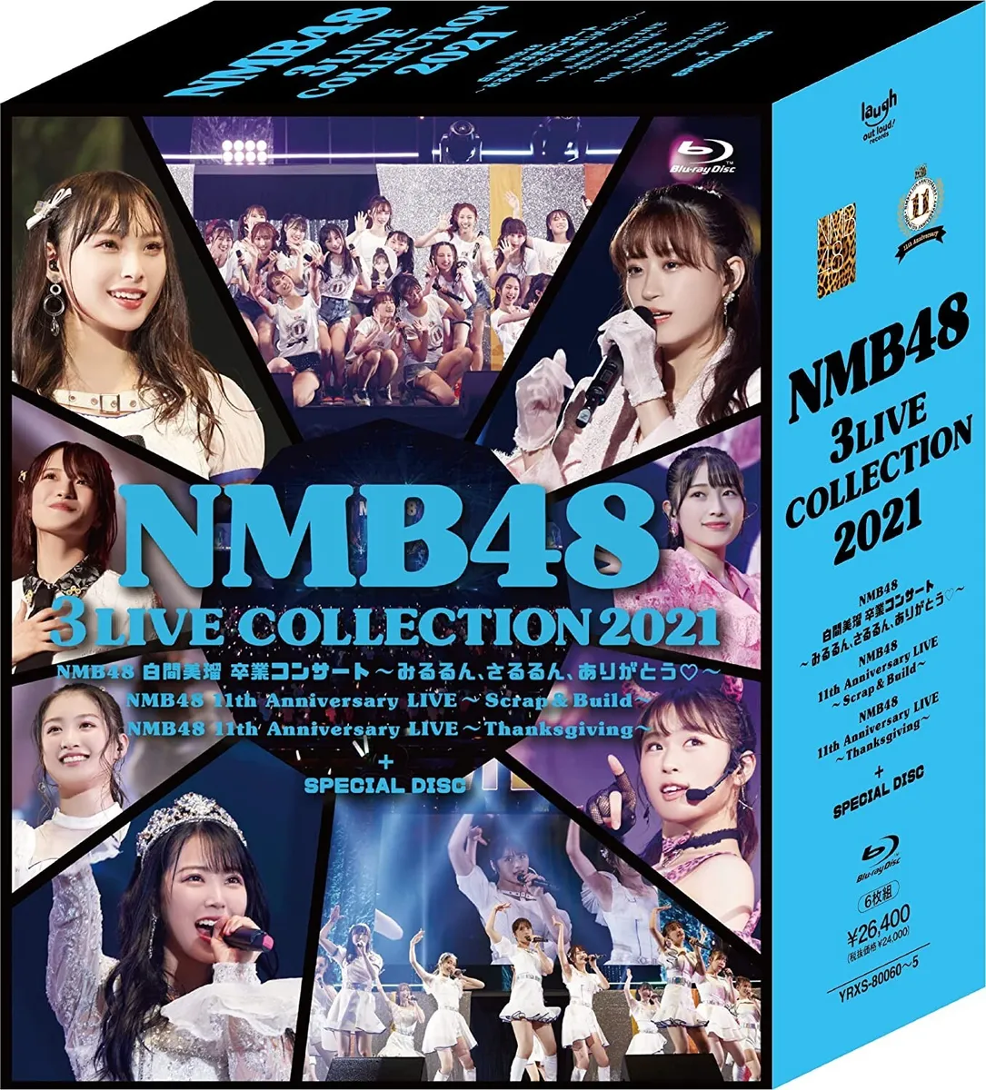 New NMB48 3 LIVE COLLECTION 2021 6 Blu-ray Japan YRXS-800604571487591191