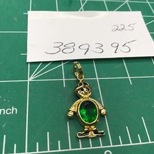 STERLING SILVER .925 BIRTHSTONE Green Boy CHARM