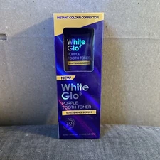 White Glo Purple Tooth Toner Whitening Serum Instant Colour Corrector EXP 04/28