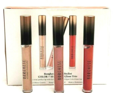 Borghese Gloss Stylist Trio (COSMIC,VEIL,FLARE)+ free FACE BRUSH
