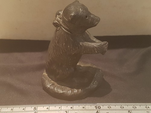 19th C Vesta go to bed match holder missing holding tree please read Descr. L11h