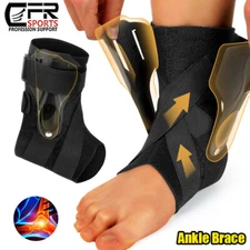 Ankle Brace Compression Stabilizer Support Foot Fasciitis Injury Pain Relief CFR