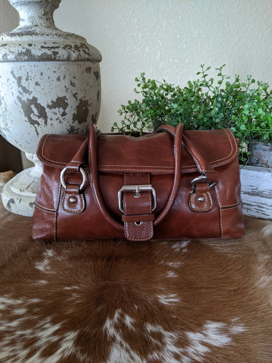 Vintage Giani Bernini Distressed Leather Bag Purse