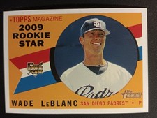 2009 Topps Heritage Wade LeBlanc RC #141
