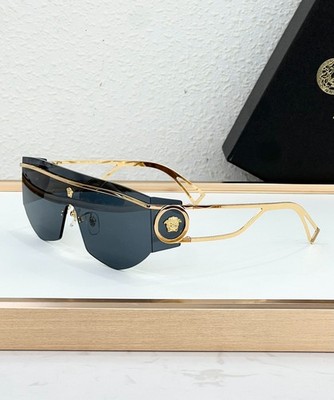 Versace Gold Medusa Shield Sunglasses - Model: VE6774 - Size: 145-0-116