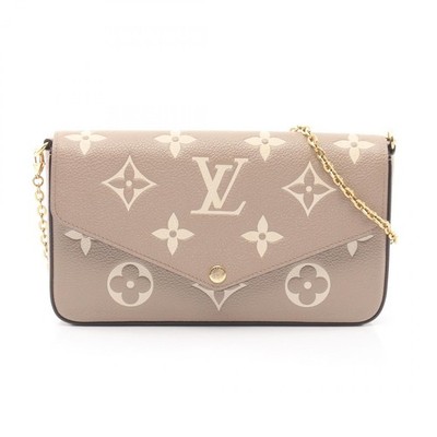 LOUIS VUITTON Pochette Felice Schultertasche M82610 Monogram empreinte Beige ...