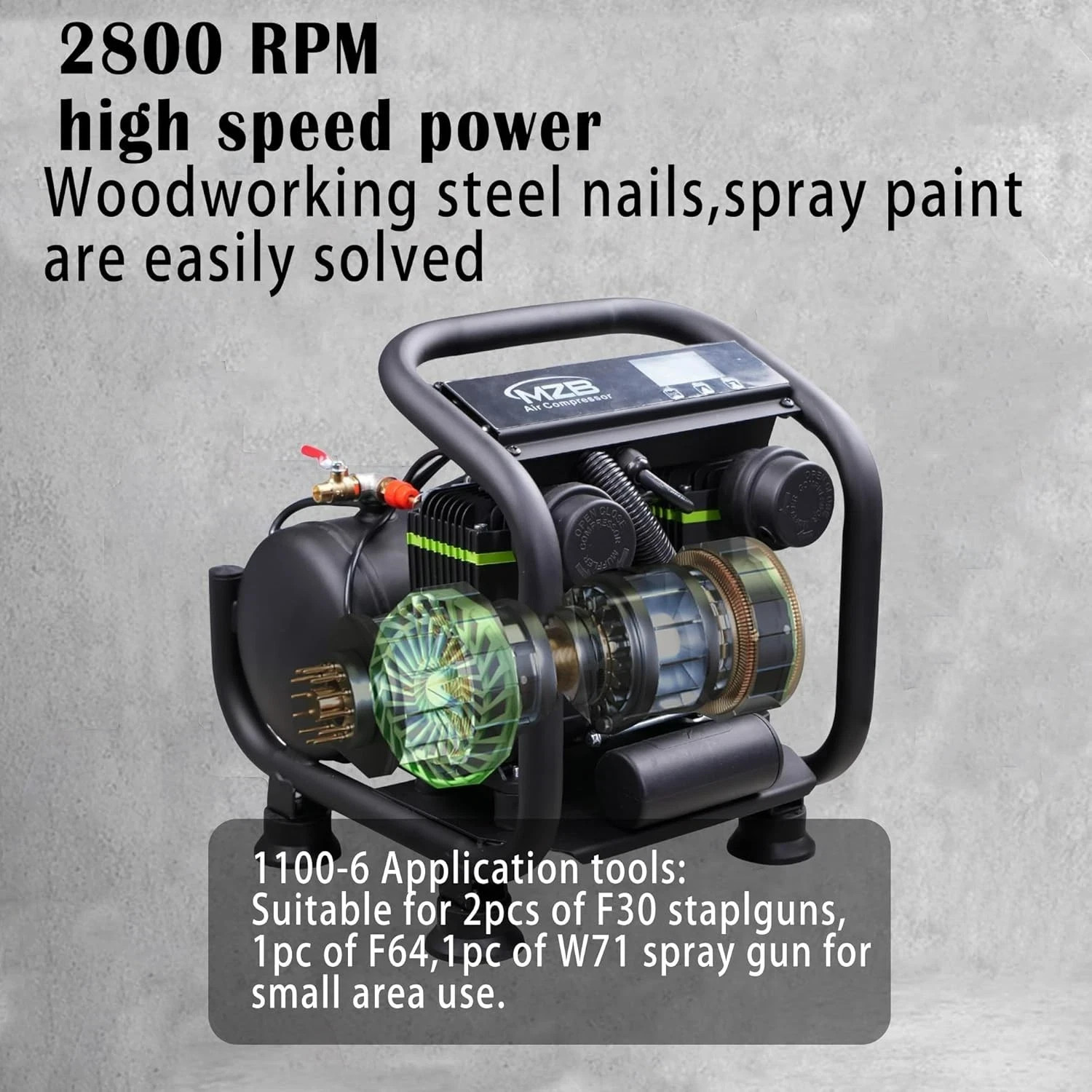 Ultra-Quiet Air Compressor for Spray Painting – Low Noise, High Efficiency