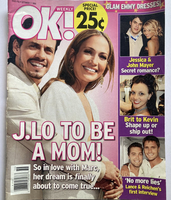 JENNIFER LOPEZ September 2006 OK! Magazine BRITNEY SPEARS / JESSICA SIMPSON