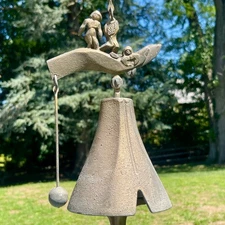 Paolo Soleri Cosanti Bronze Cause Bell Wind Chime "Our Children Our Future" VTG