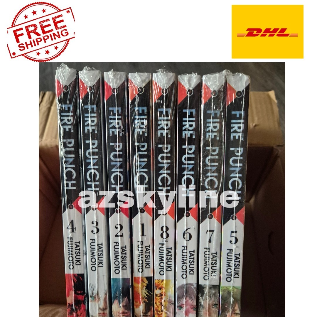 FIRE PUNCH Cómic Inglés Tatsuki Fujimoto Manga Vol. Juego Completo 1-8 Envío Gratis