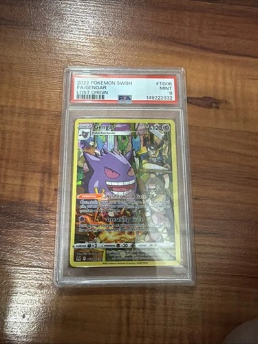 PSA 9 Gengar TG06/TG30 Pokemon Sword Shield Lost Origin Trainer Gallery Full Art