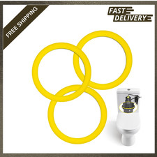 Toilet Flush Valve Seal Kit for Kohler Silicone Replacement Gasket 3 Pack