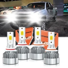 For Chevy Silverado 2500 1999-2004 High Low Beam Combo LED Headlight Bulbs Kit