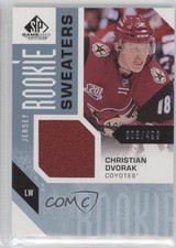 2016-17 SP Game Used Rookie Sweaters /499 Christian Dvorak #RS-CD 04hp
