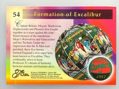 1994 Marvel Comics Flair - #54 Formation of Excalibur