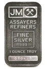1 oz Silver Bar - Johnson Matthey (Plain Back) **VERY RARE**SER # 080413