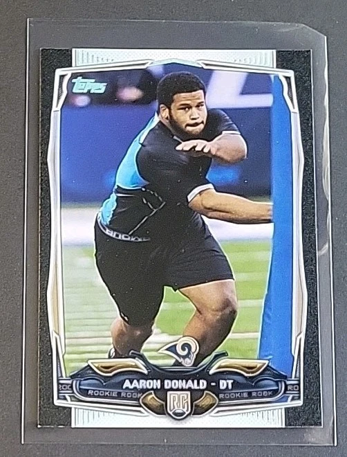 Aaron Donald 2014 Topps Negro RC #/59 Novato #424 Rams Raro SP Foto 3 de 4