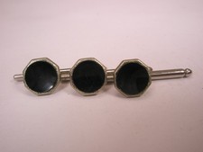 3/8" Black Octagons Vintage Formal Tuxedo Groom Prom Shirt Stud set b346