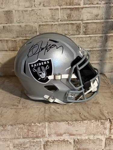 Bo Jackson Signed Raiders Full Size Helment BAS Beckett Witness Auto 2W909002