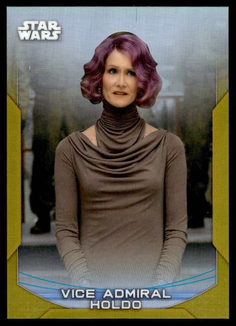 2020 Topps Chrome Star Wars Perspectives GOLD Refractor Vice Admiral Holdo /50