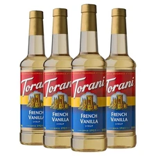 Torani Syrup, French Vanilla, 25.4 Ounces (Pack of 4) Fl Oz 