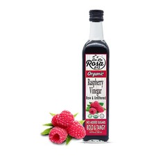 De La Rosa Organic Raspberry Vinegar, Raw & Unfiltered 16.9 Fl Oz (Pack of 1)