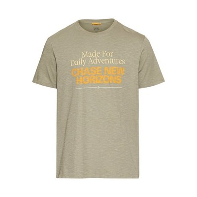 Camel Active Mens T-Shirt Regular Fit Green Print 5T06 409700 31 Khaki