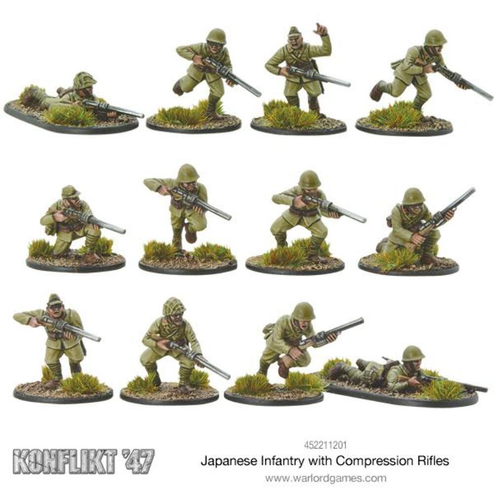 Konflikt '47 - Imperial Japanese Shiboru Rifle Squad - Warlord Games NEW