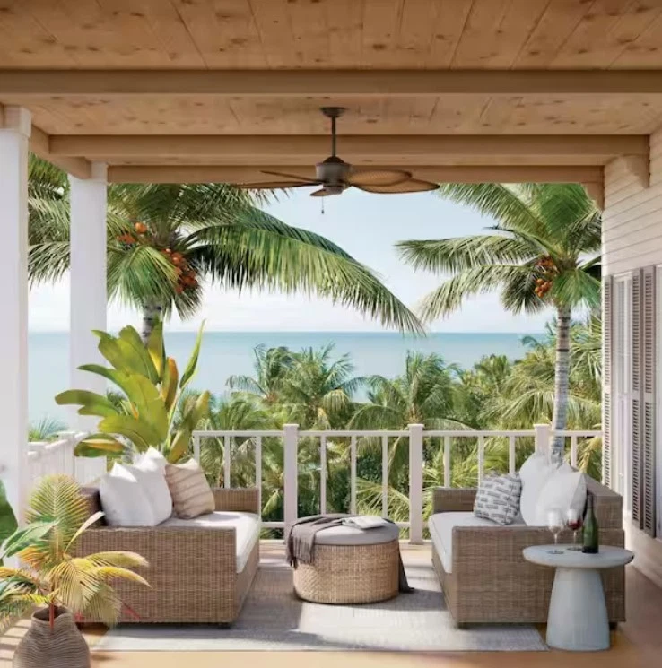 Kichler 310095 Nani 56" 5 Blade Indoor / Outdoor Ceiling Fan - Bronze - Image 2 of 4