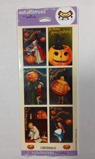 Vintage Hallmark Stickeroni Halloween P Jack-O-Lantern Stickers 2 Sheets 1 Pack
