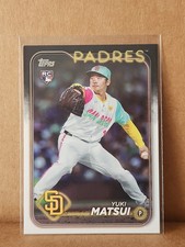 2024 Topps Update Series Yuki Matsui #US8 Rookie Card RC San Diego Padres NRMT . rookie card picture