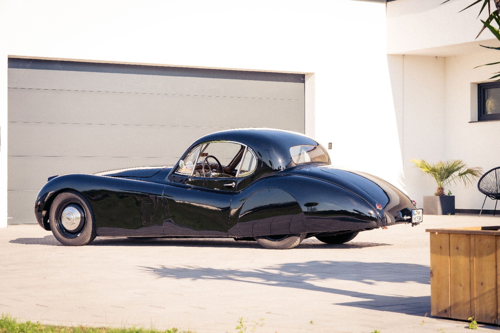 Jaguar XK 120 FHC Coupe 1952 auto d'epoca pezzo unico targa H collezione foto 4