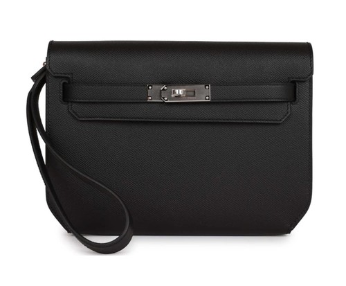 Hermes Kelly Depeche 25 Black PHW