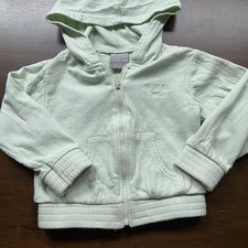 Nike Full Zip Hooded Sweater Light Green 24 Months 100 Cotton Unisex Baby
