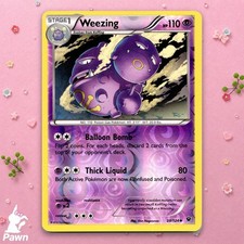 Weezing Reverse Holo Uncommon Fates Collide 28/124 Pokemon TCG Card Near Mint