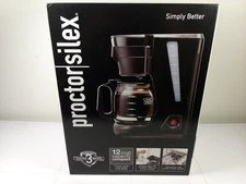 Proctor Silex 12 cup Coffee Maker Black (New) Unopened Box