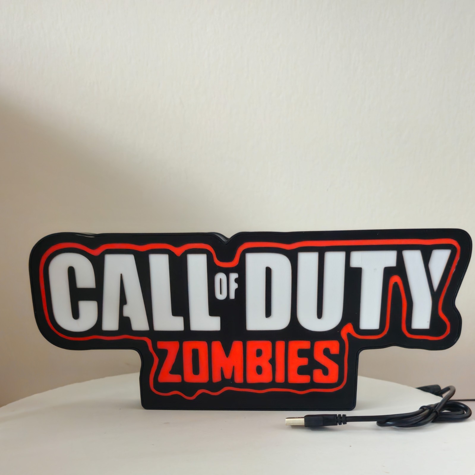 Call of Duty Zombies- 3D Printed Lightbox LED | A Must-Have for True Zombie Fans