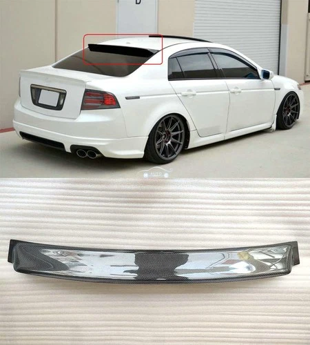 Real Carbon Fiber Rear Window Roof Spoiler For Acura TL Sedan UA6 UA7 04-08 06
