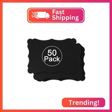 50 Pack Blank Kraft Cards Cardstock Thick Paper Brown Greeting Cards for DIY Gif